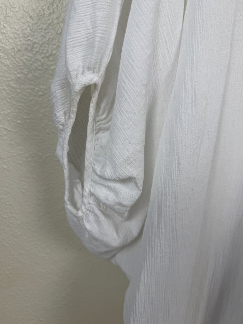 Z Supply White Gauze Shirt Dress Cover Up One Size Beach Tunic - Picture 4 of 7